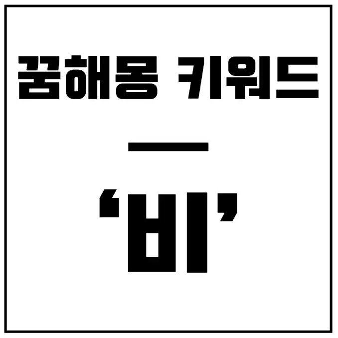 비-꿈-해몽