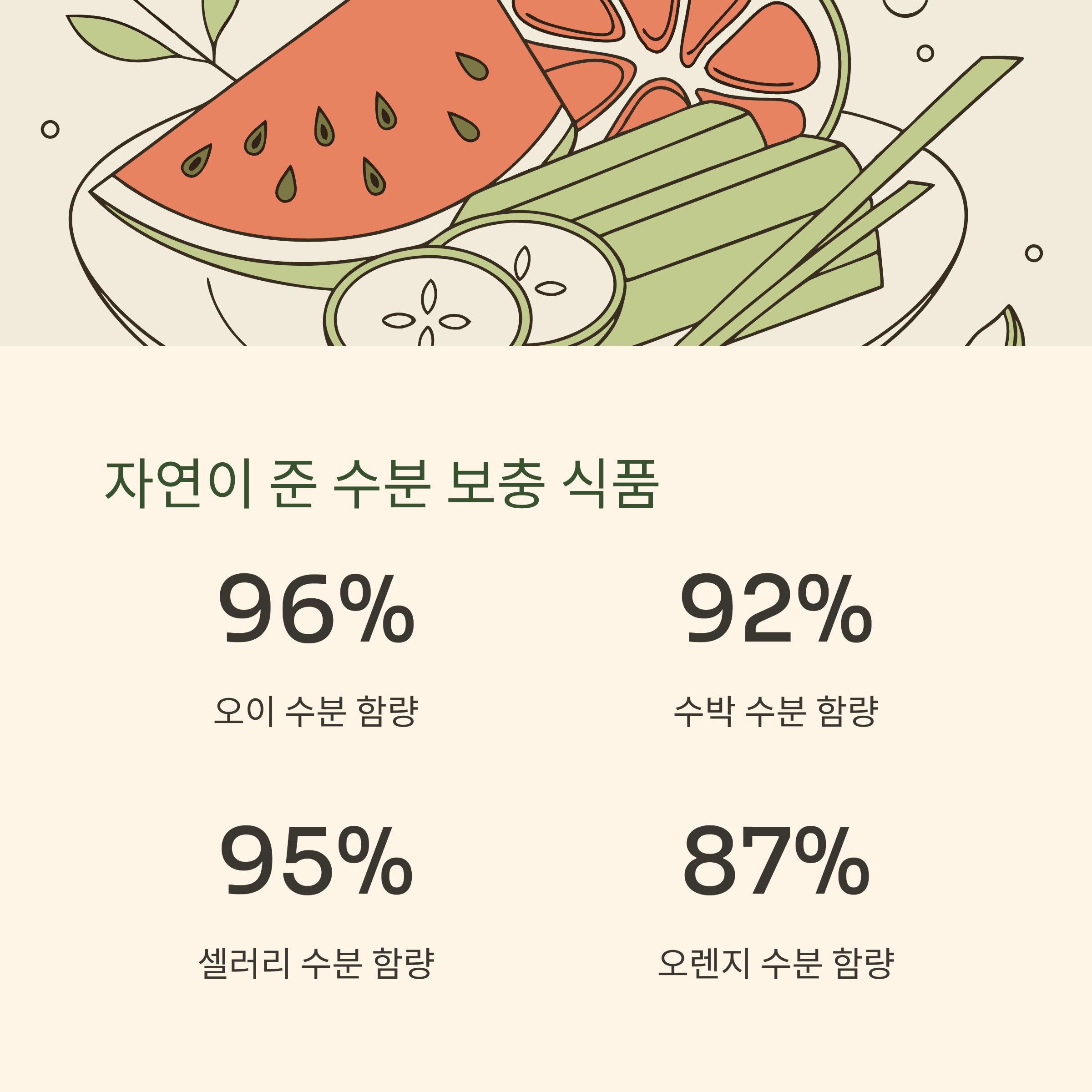 수박과 오이, 자연이 준 수분 보충 식품