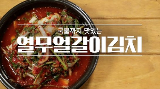  봄 제철김치 아삭아삭 시원한 열무얼갈이김치(알토란)