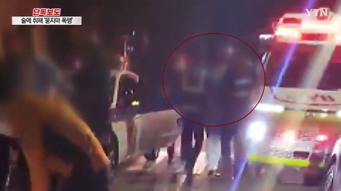 충남 논산시 20대 만취 남성이 50대 여성 묻지마 폭행 후 경찰에 뺑소니 사고로 위장.