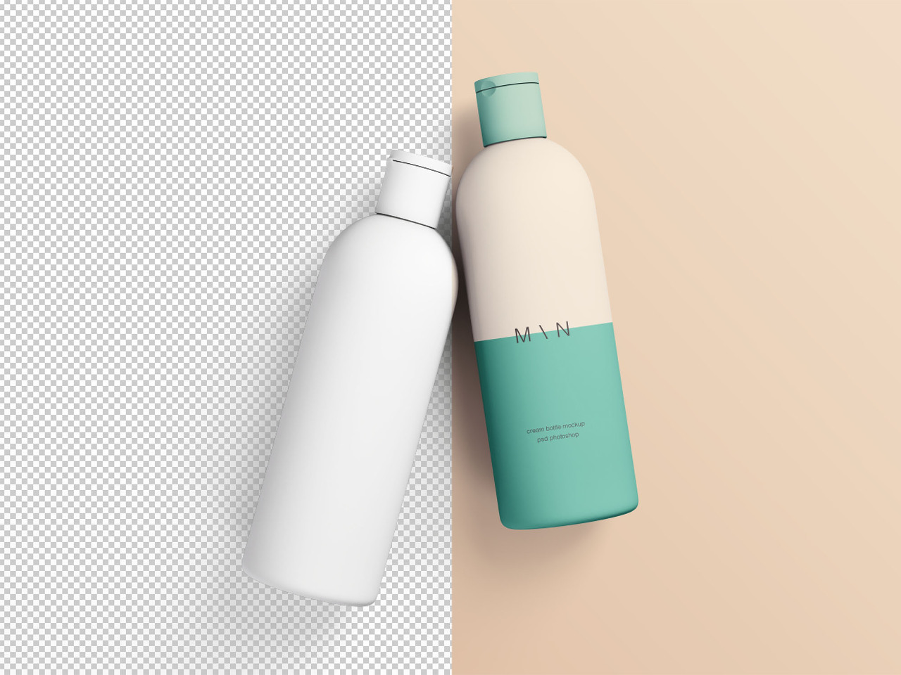 Cosmetic Bottles Mockup(화장품 병 목업)