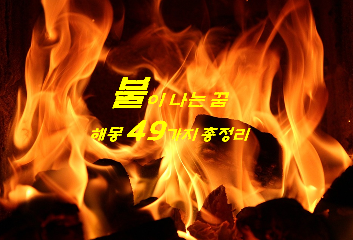  집에 불나는꿈 해몽 49가지 총정리