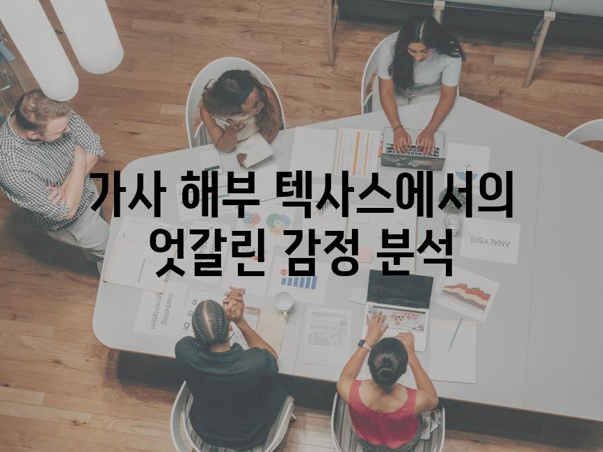 가사 해부 텍사스에서의 엇갈린 감정 분석