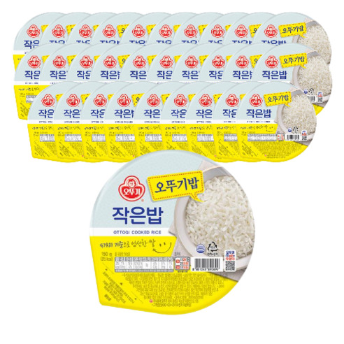  오뚜기 맛있는 작은밥 150g, 30개의 제품 사용 후기