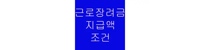  2023년 근로장려금 조건 및 지급액 330만원 받으려면?