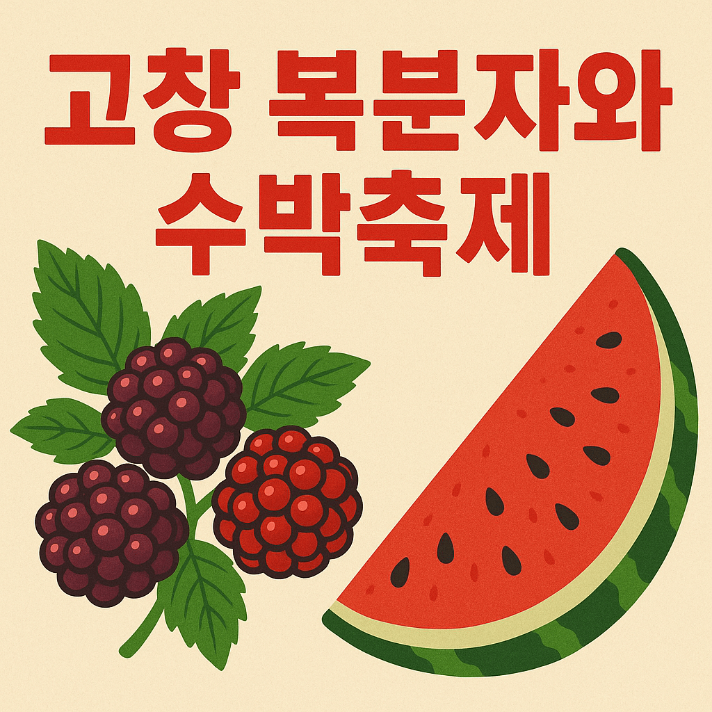 고창 복분자와 수박축제