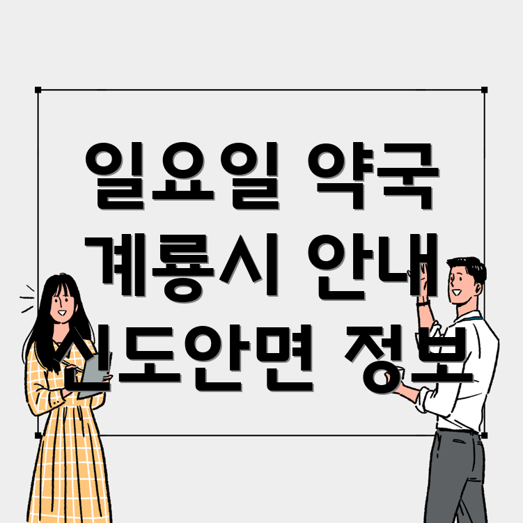 일요일 영업 약국
