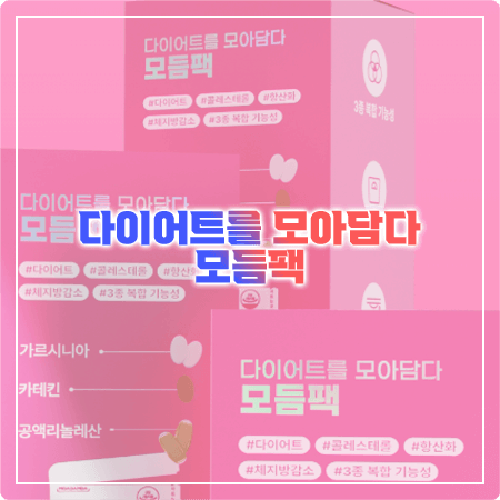  다이어트 모듬팩 효과(효능), 성분, 함량, 부작용, 먹는법 정리 - 다이어트를 모아담다
