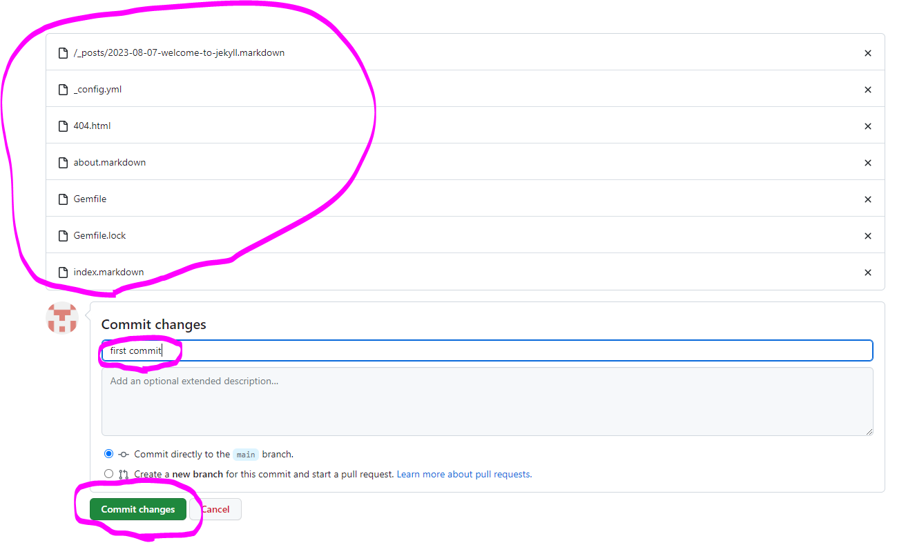 Jekyll 프로젝트를 옮겨넣은 화면