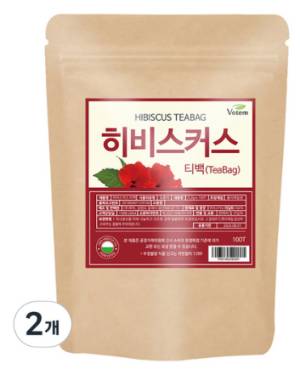 보탬 히비스커스 삼각 티백차&#44; 1.2g&#44; 100개입&#44; 2개