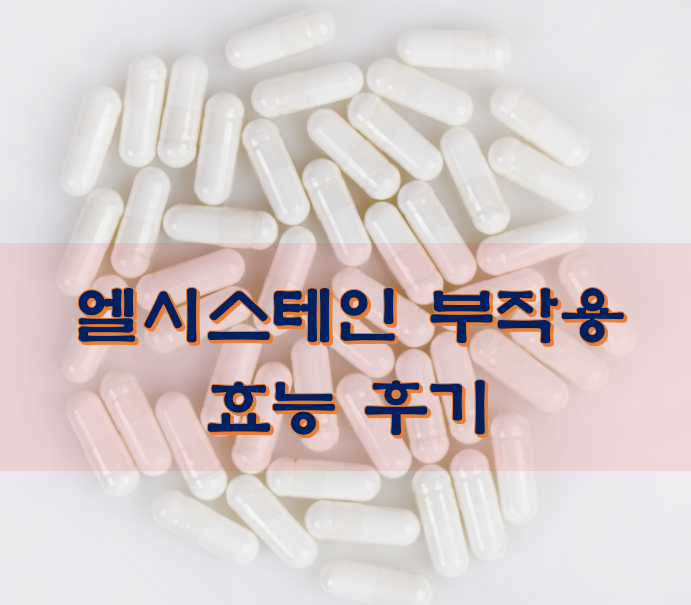  엘시스테인 부작용 효능 후기