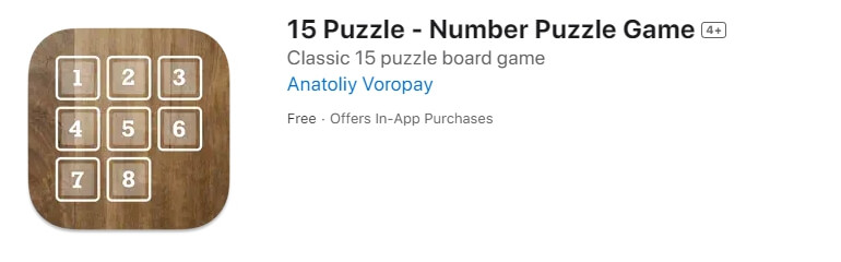 15 Puzzle - Number Puzzle Game