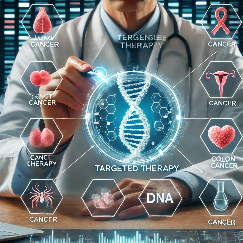 의료진이 DNA 분석을 통해 폐암&amp;#44; 유방암&amp;#44; 대장암 등에 맞춘 표적 치료를 연구하는 모습.