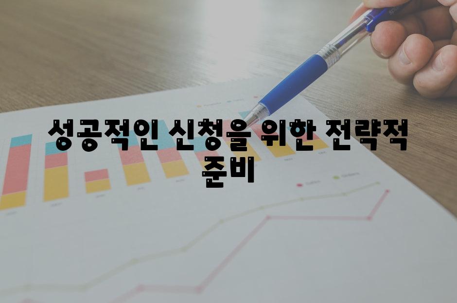 성공적인 신청을 위한 전략적 준비