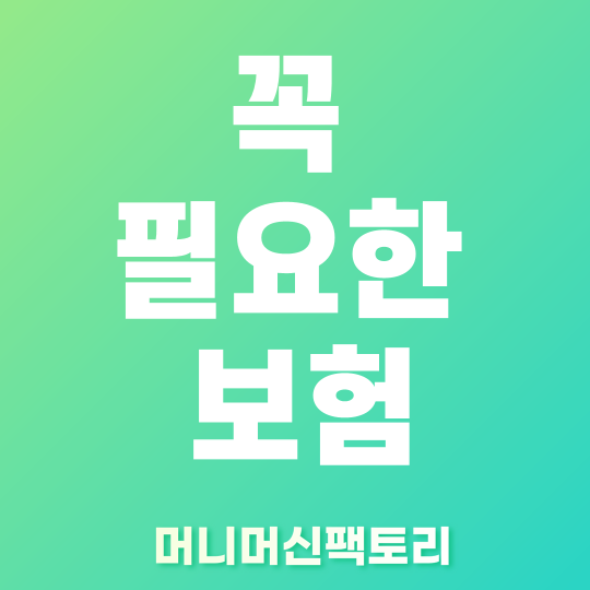 꼭 필요한 보험 썸네일