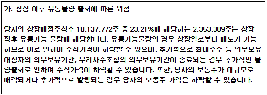 인스피언 공모주 유통물량
