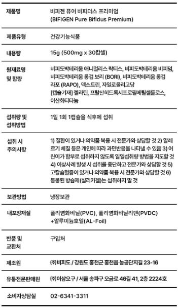 비피젠 유산균