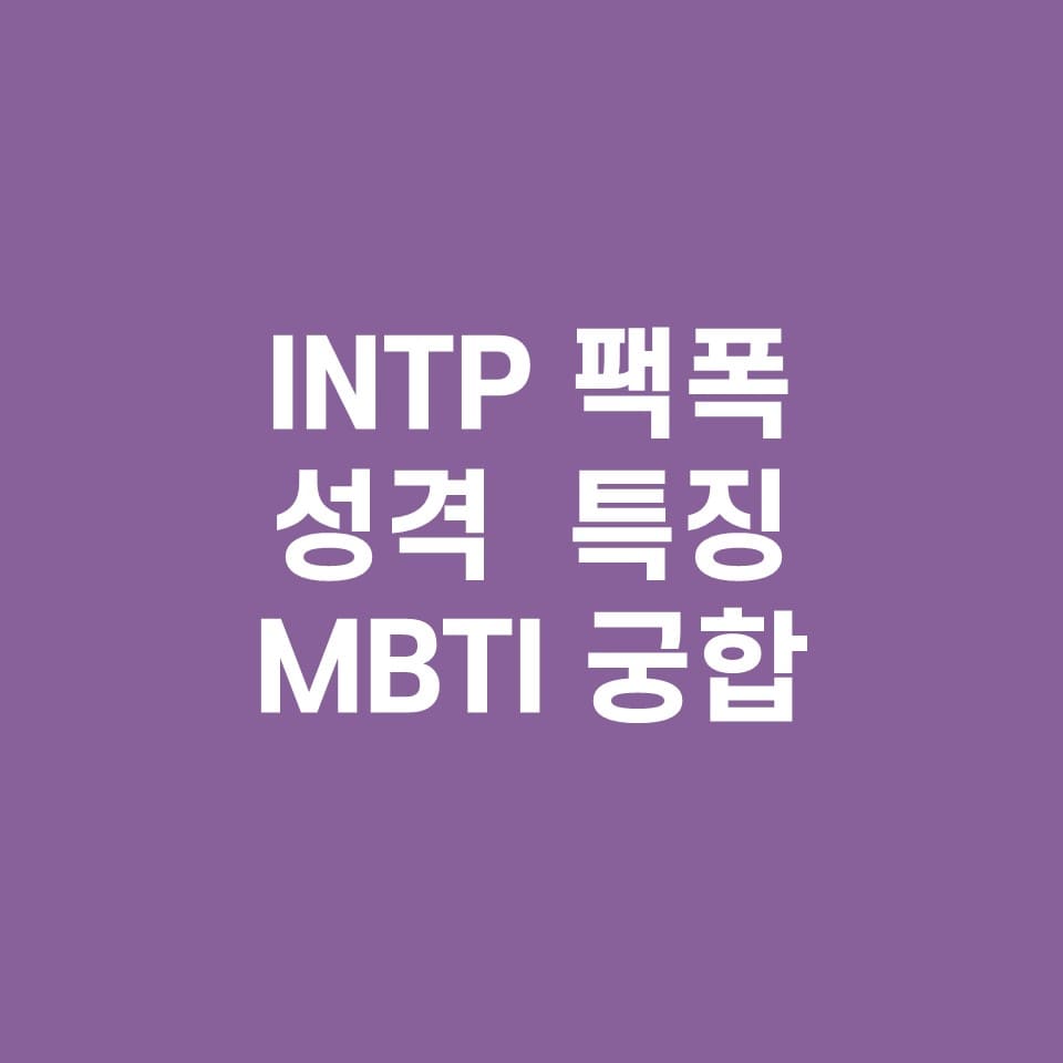 INTP-팩폭주의-성격-특징-MBTI-궁합-설명