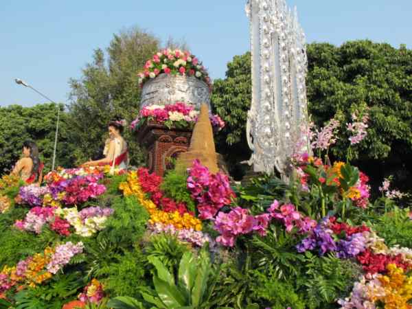 치앙마이 꽃 축제 사진