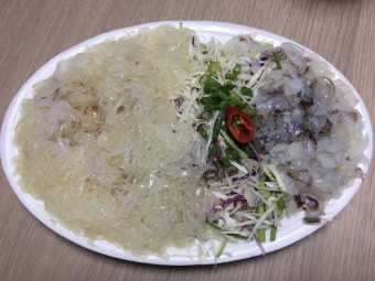 활오징어회 산오징어물회