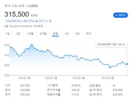 LG화학-주가-흐름