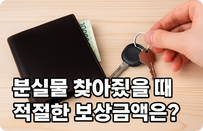 분실물 찾아줬을 때 적절한 보상금액은?