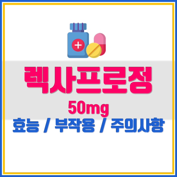  렉사프로정 5mg 효과 부작용