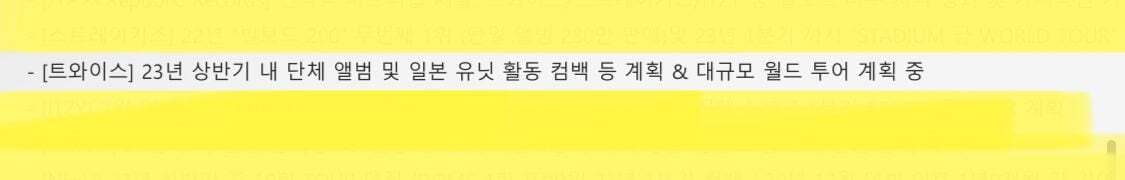  트와이스 내년 상반기 단체앨범 및 일본 유닛 활동