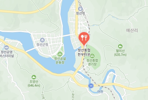 정선농협한우타운-위치