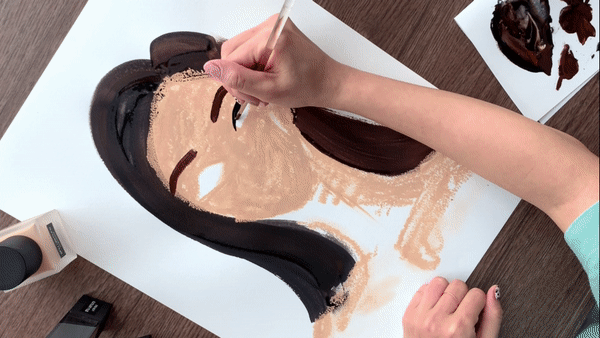  Drawing with SHU UEMURA Foundation Stick