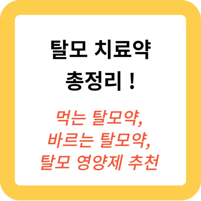 탈모-치료약-먹는-탈모약-바르는-탈모약-탈모-영양제-추천-사진