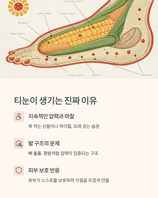 티눈이 생기는 진짜 이유