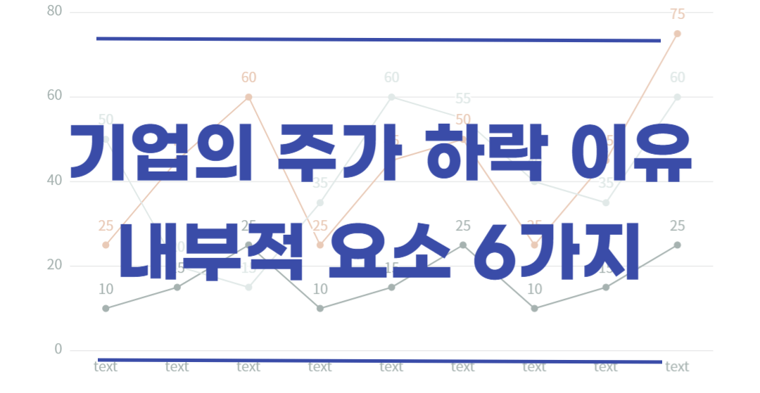  주식 기업의 주가가 하락하는 내부적 요인 6가지 알아보기