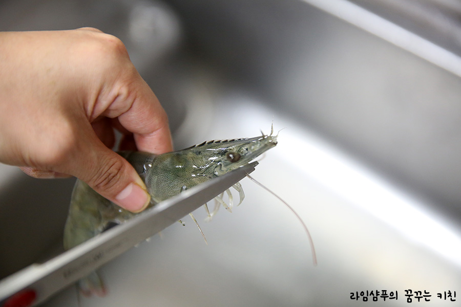 생새우 새우손질 흰다리새우 요리 17