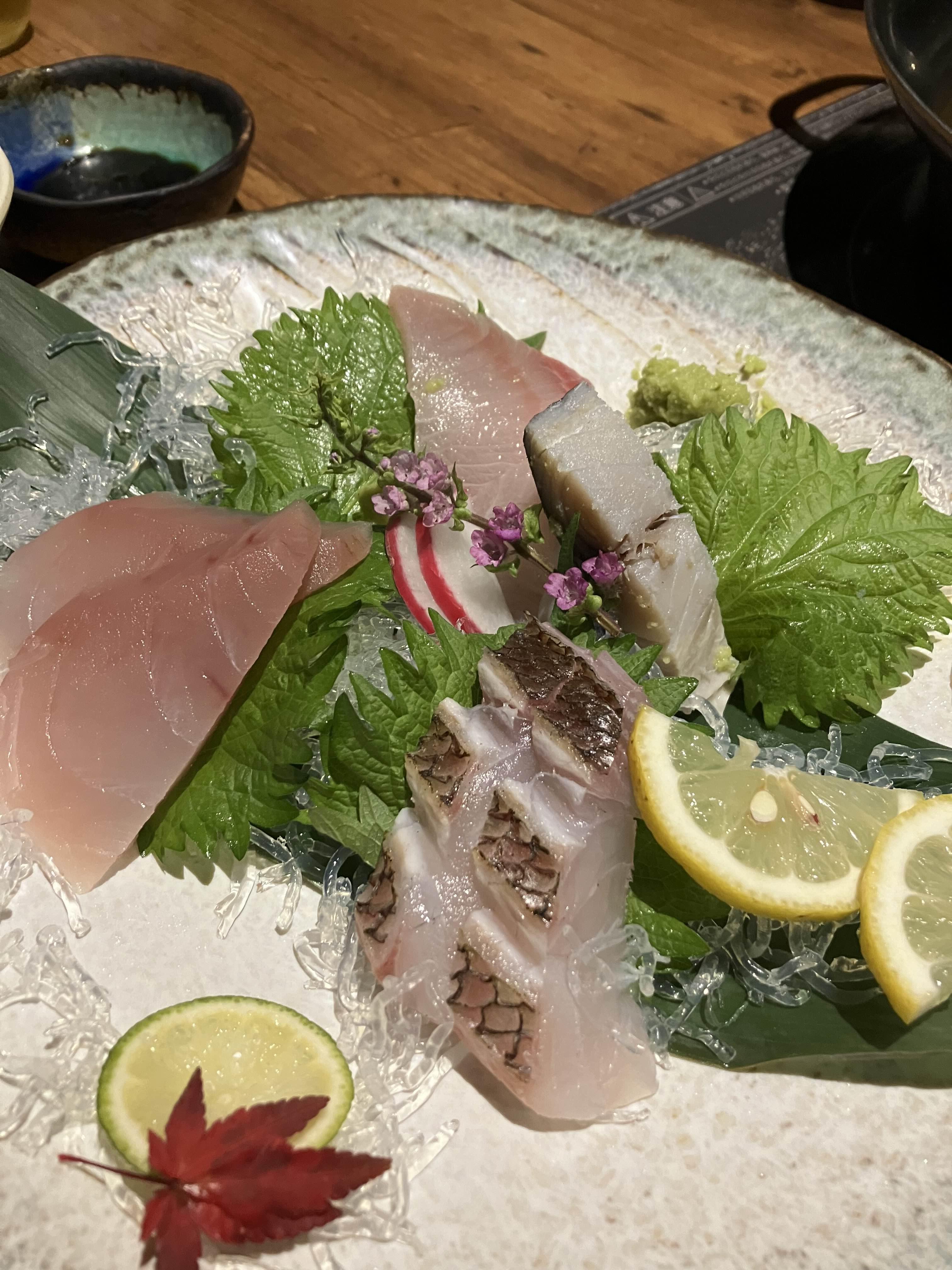 신선한 생선회