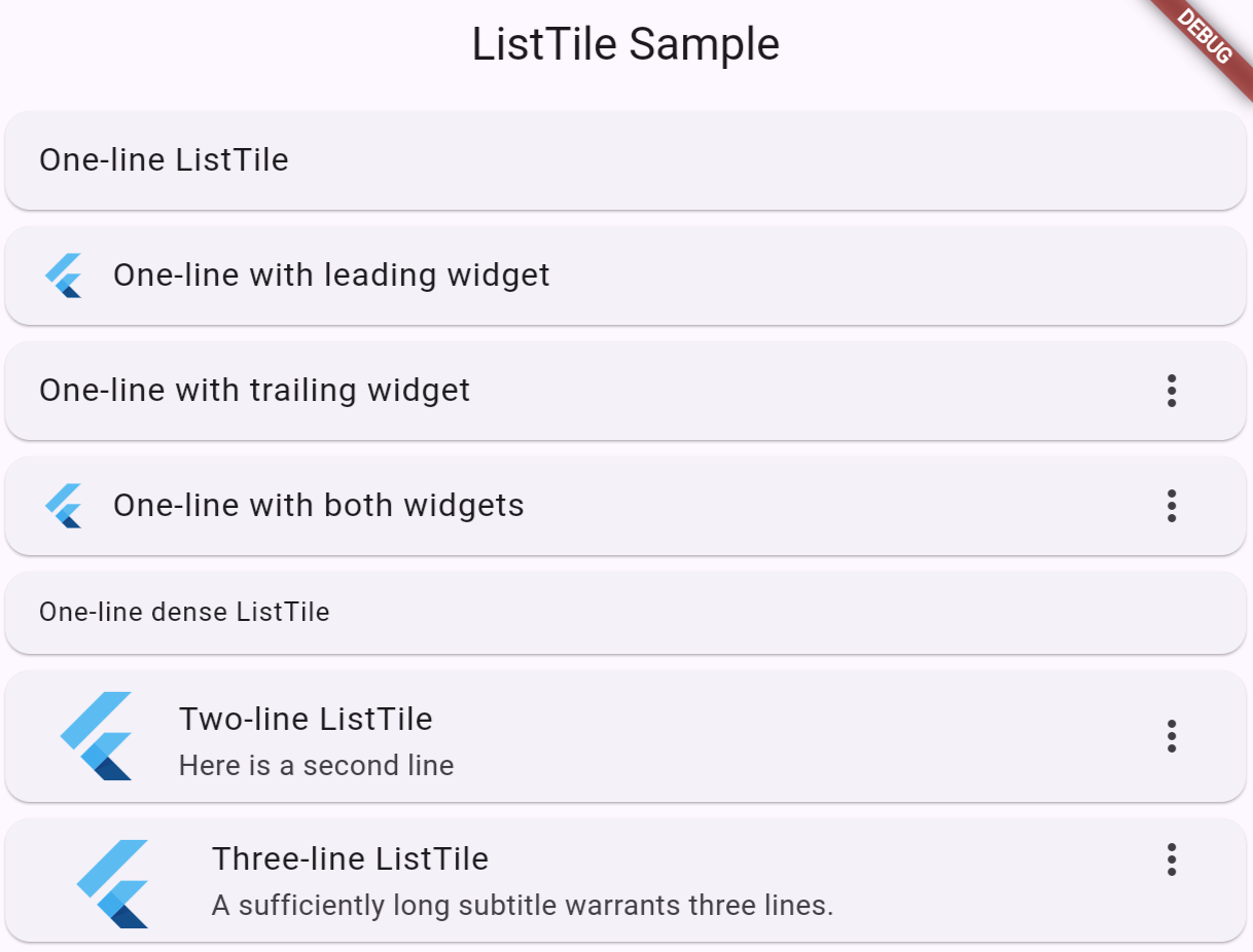 flutter_listtile_output