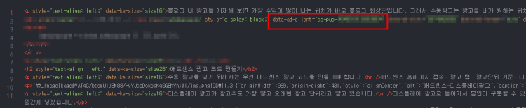 애드센스-광고코드-pub코드
