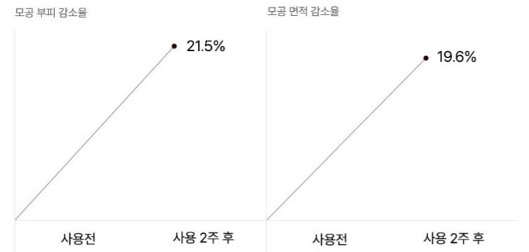 블랙체리 모공수축 크림 인체적용시험 결과