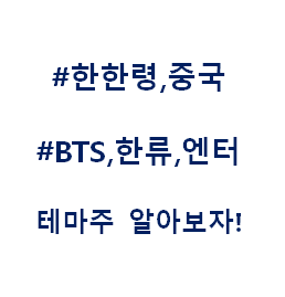  엔터 한한령 중국 한류 BTS 방탄 소년단 연예 기획사 소속사 테마주 관련주 대장주 수혜주