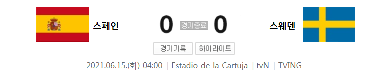  UEFA 유로 2020 E조 축구 경기 하이라이트 (스페인 : 스웨덴)