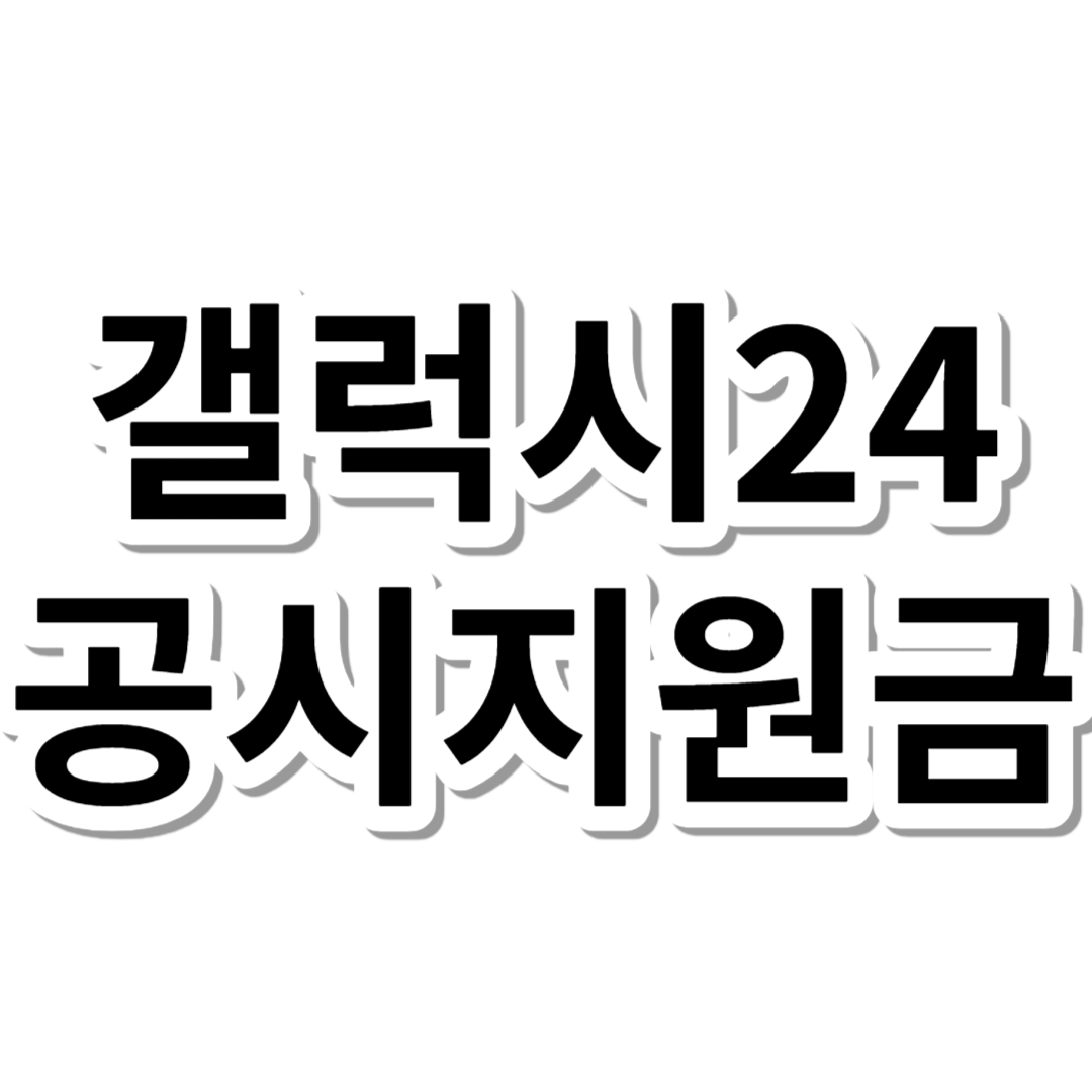 갤럭시24 공시지원금