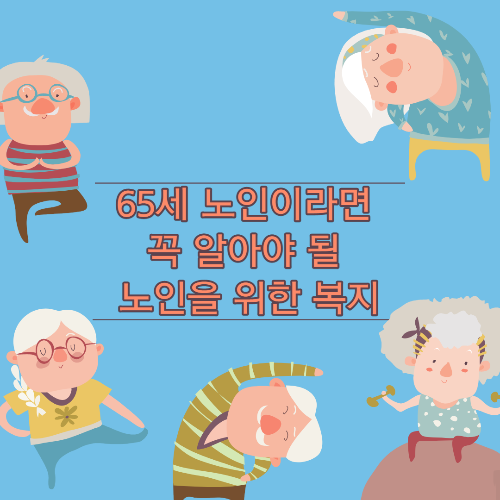  65세 노인이라면 꼭 알아야 될 노인을 위한 복지, 기초연금, 장기요양급여, 생계급여 가입하기