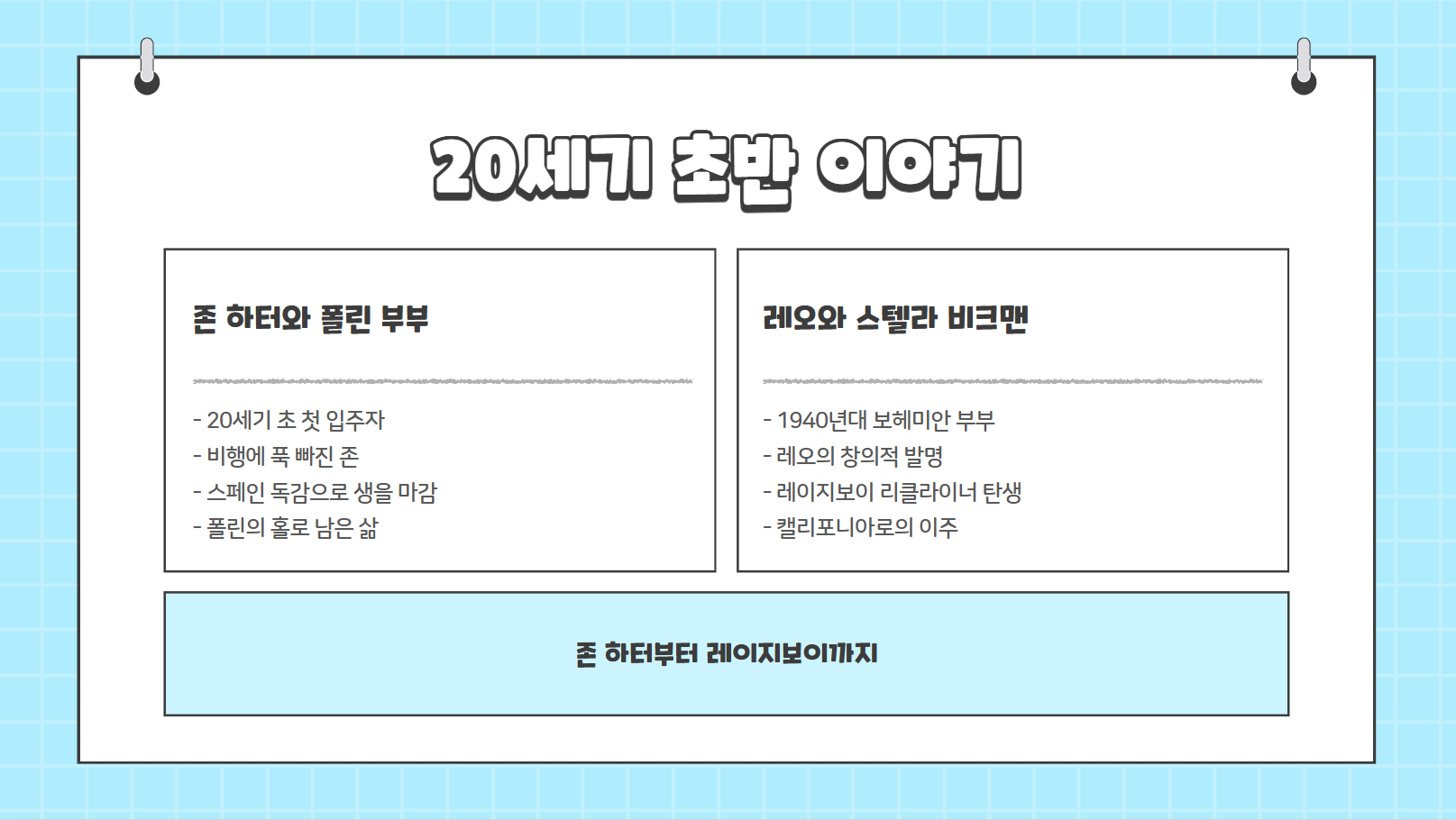 20세기 초반 이야기 관련 사진