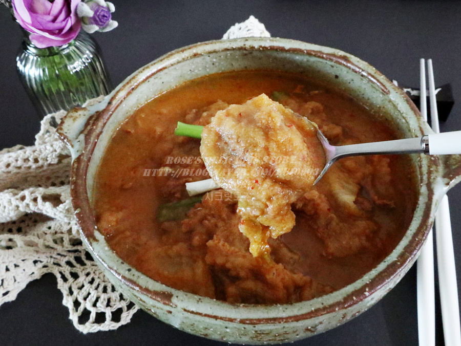 백종원 콩비지찌개 레시피