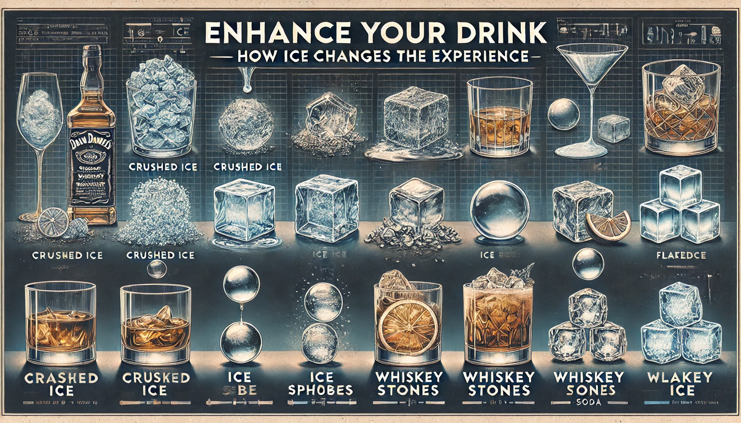 술을 더 맛있게! 얼음 종류에 따라 달라지는 음주 경험
