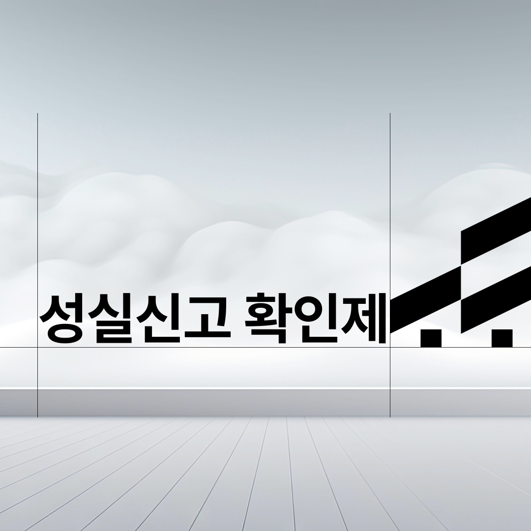  성실신고 확인제