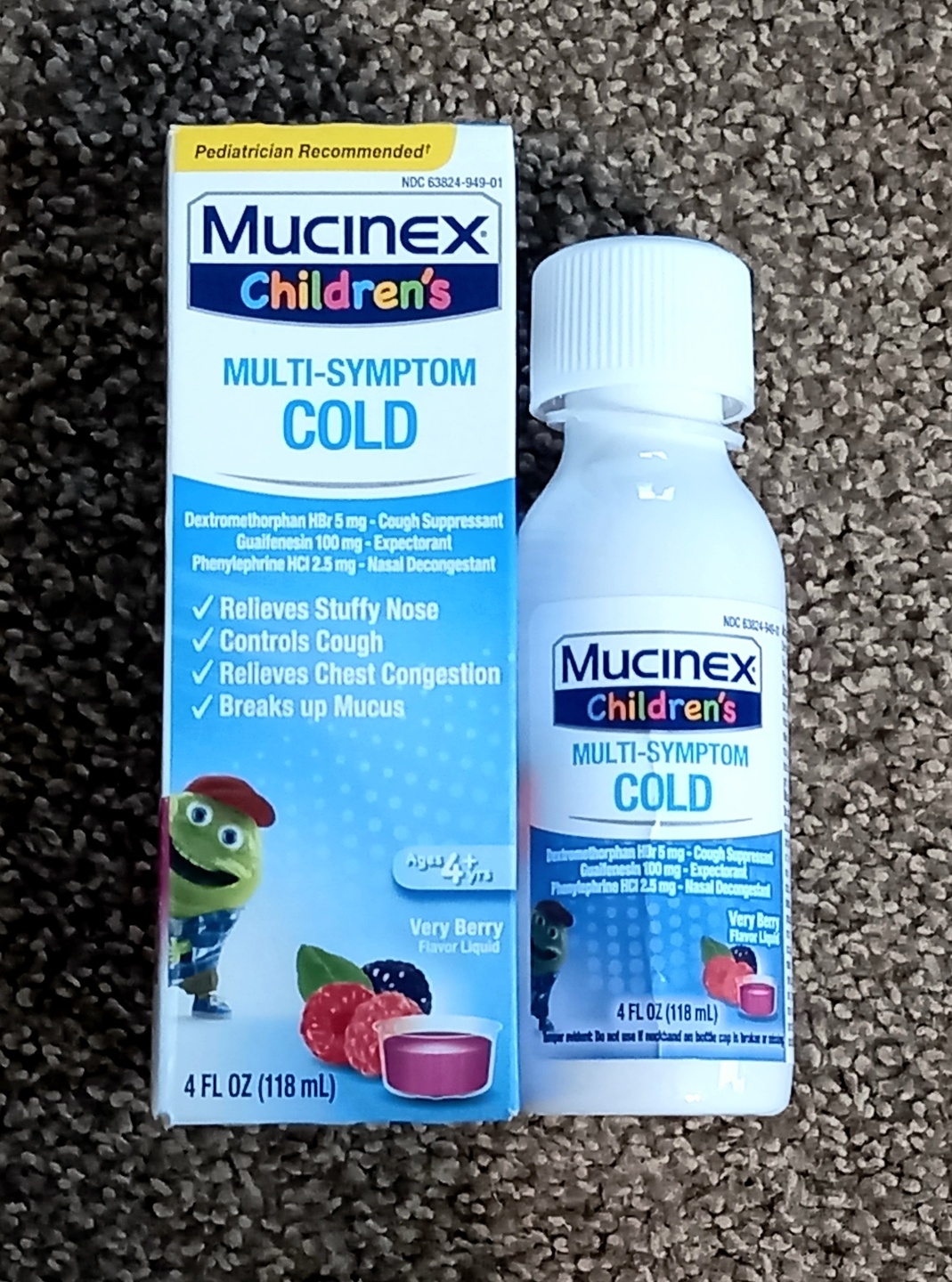 어린이 기침약(Mucinex)
