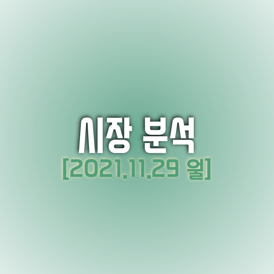  금일(11/29) 주식 시장 분석