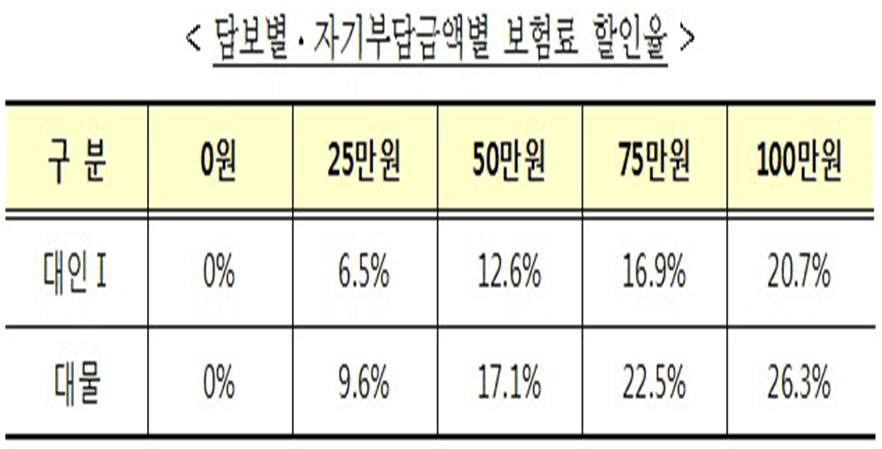 자동차보험자기부담금 feat. 자기차량손해 2
