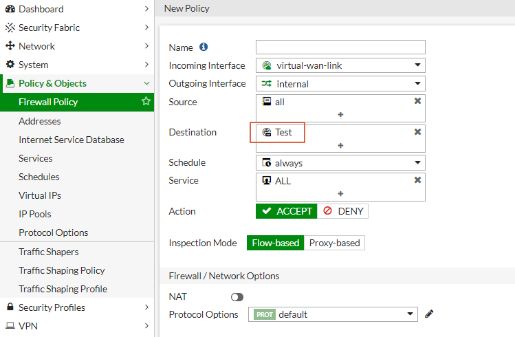 Fortigate Virtual IP